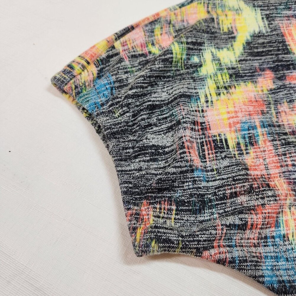 Westbound Women's Multi Color Short Sleeve Blouse Top Plus Blur Ikat Size 1X - Picture 7 of 11